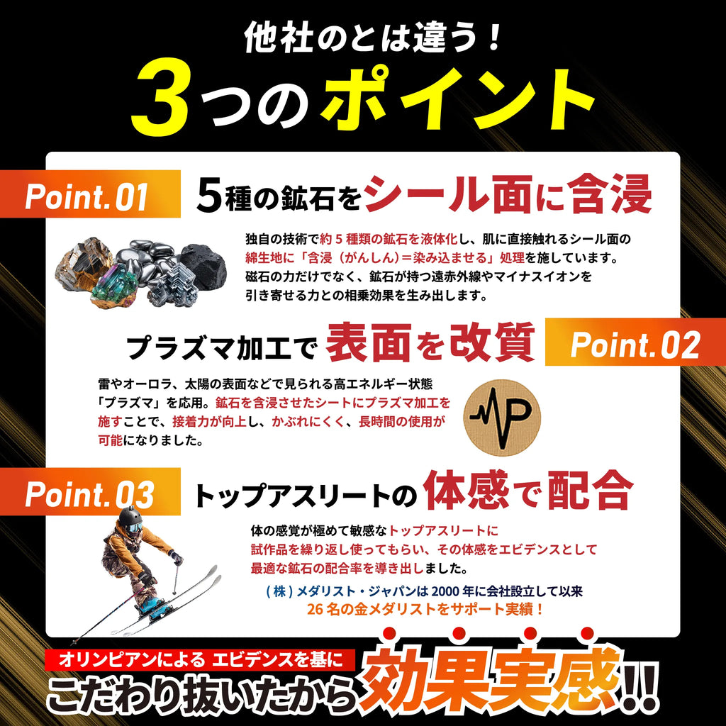 プラズマグパッチ 10粒入り 管理医療機器・磁気で血行改善、コリを緩和
